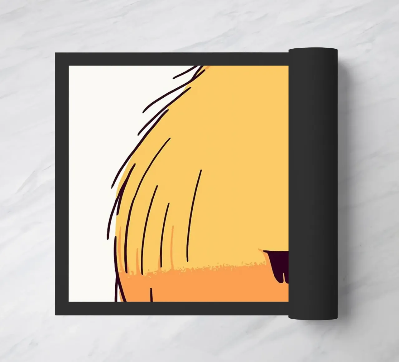 Illustrazione di un simpatico capibara zerbino da JoyWalkerShop