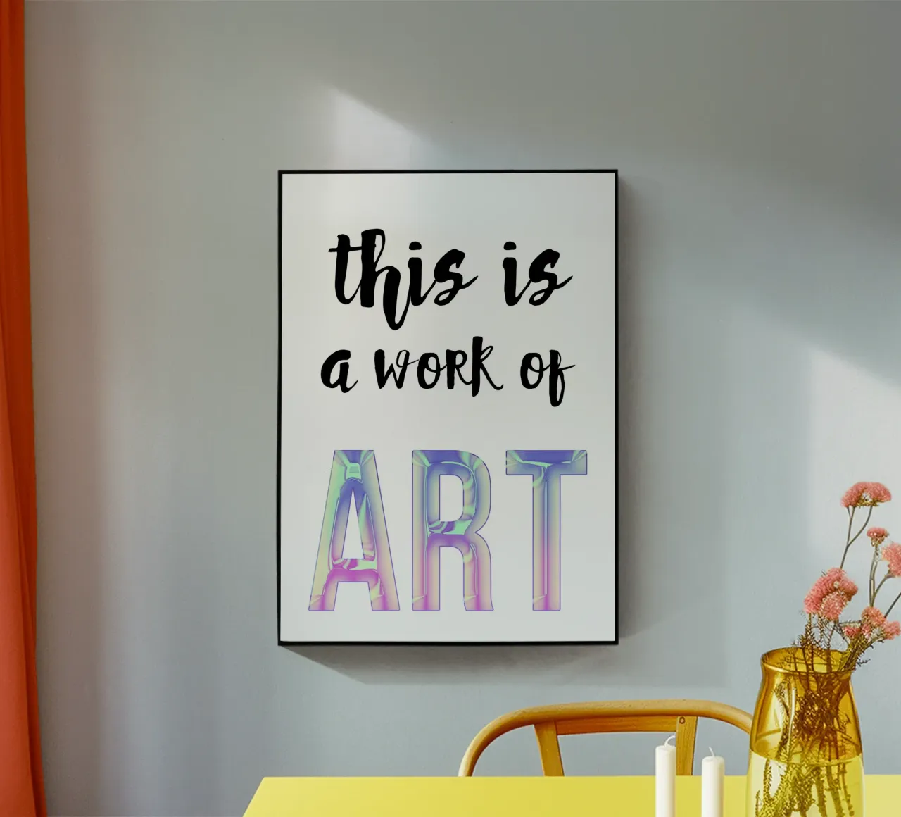 This is a work of art plexiglass da PinkCandyWalls