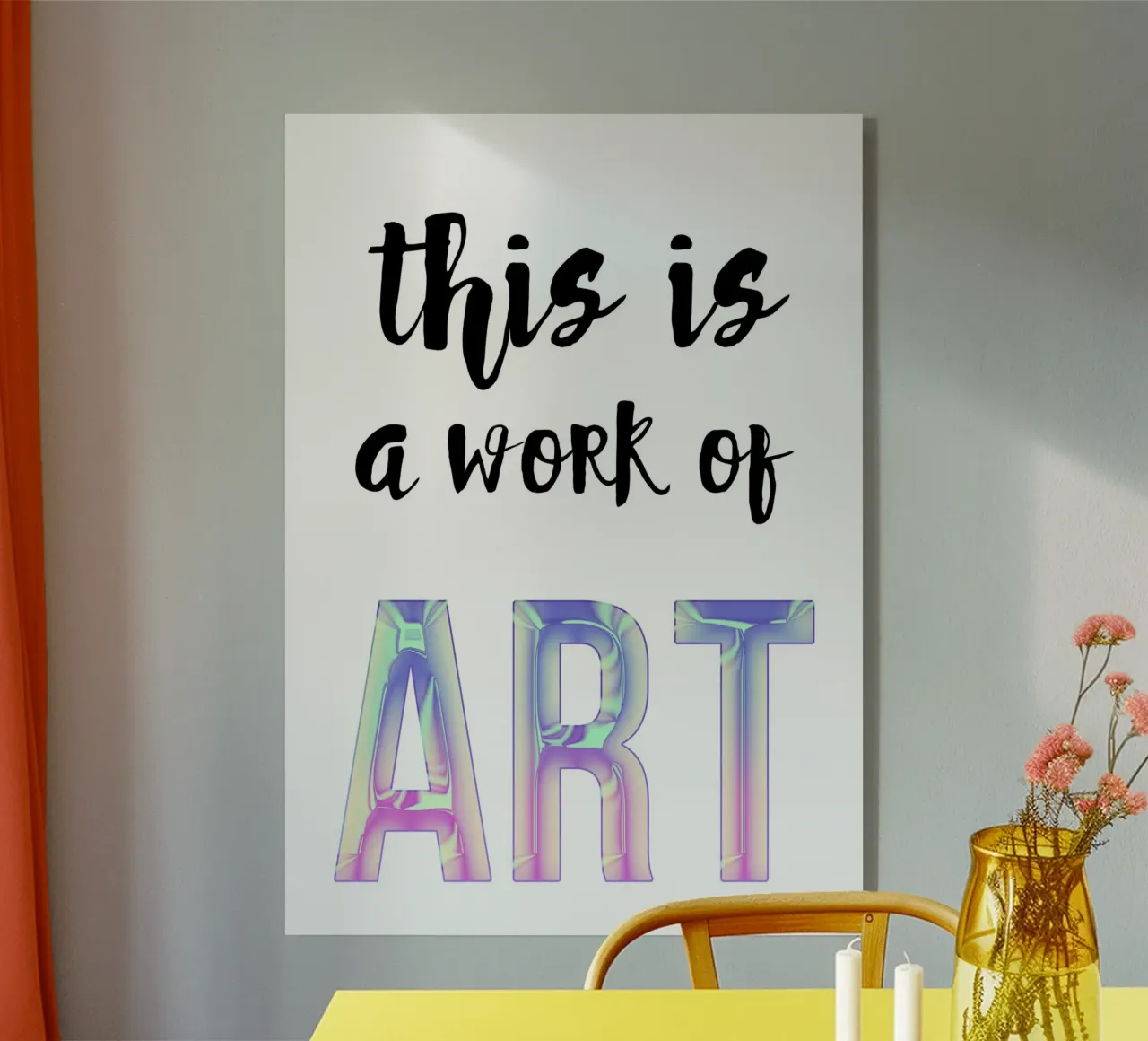 This is a work of art plexiglass da PinkCandyWalls
