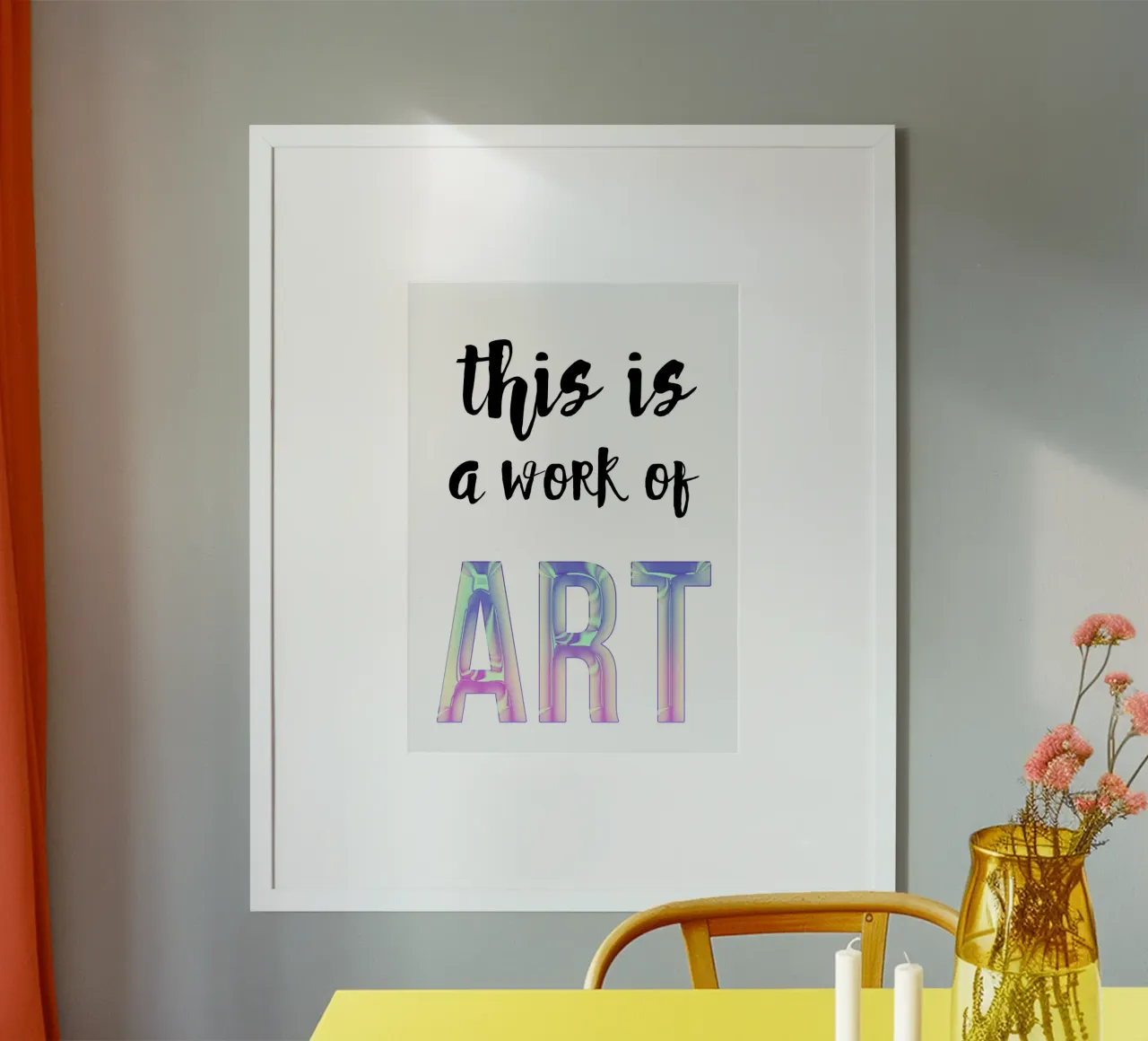 This is a work of art poster da PinkCandyWalls