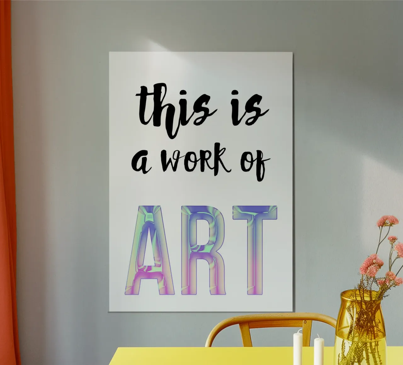 This is a work of art poster da PinkCandyWalls