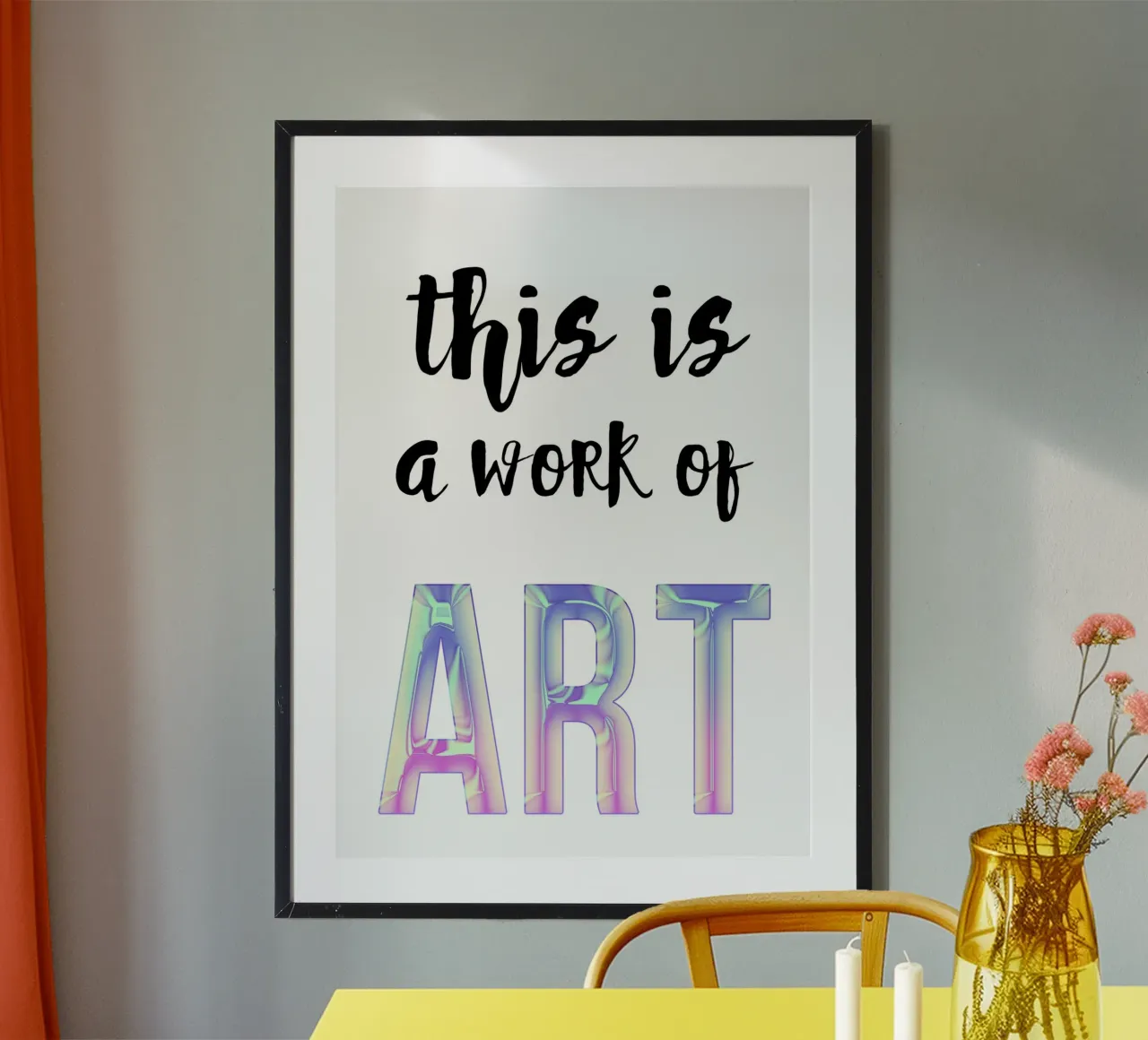 This is a work of art poster da PinkCandyWalls