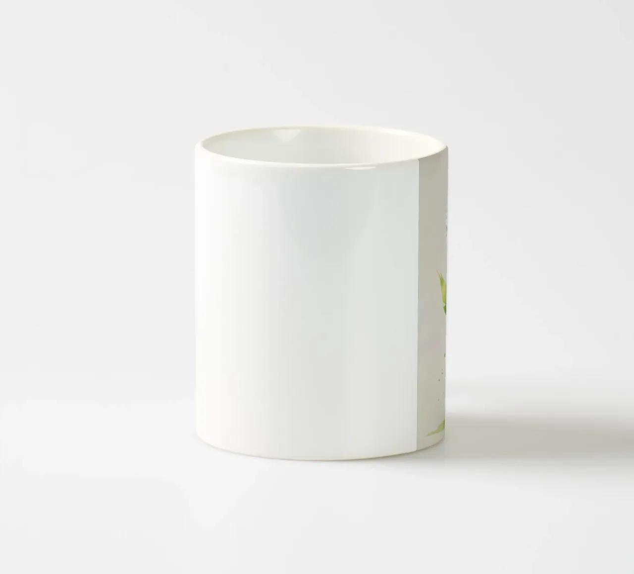 Pittura digitale minimalista di fiore di margherita in un vaso tazza in ceramica da Bloom And Brush