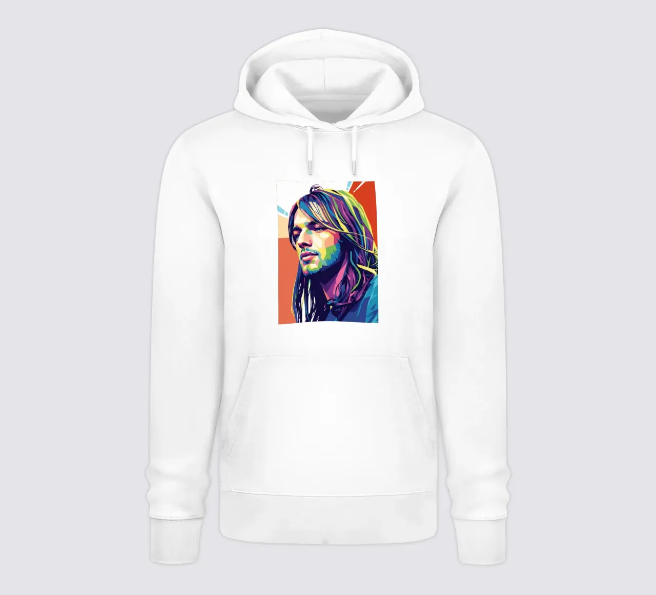 David Gilmour pop art colorata felpa con cappuccio da Hantamrata