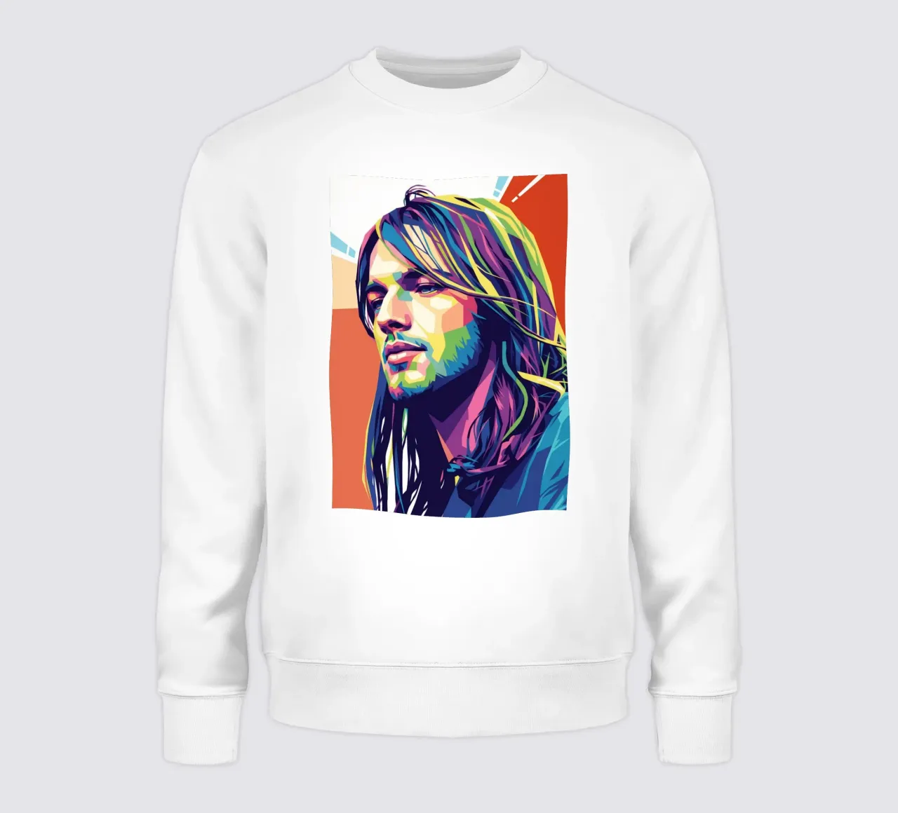 David Gilmour pop art colorata felpa da Hantamrata