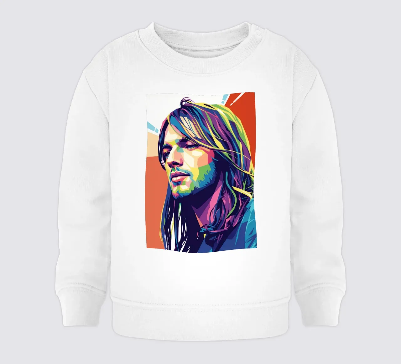 David Gilmour pop art colorata felpa neonato da Hantamrata