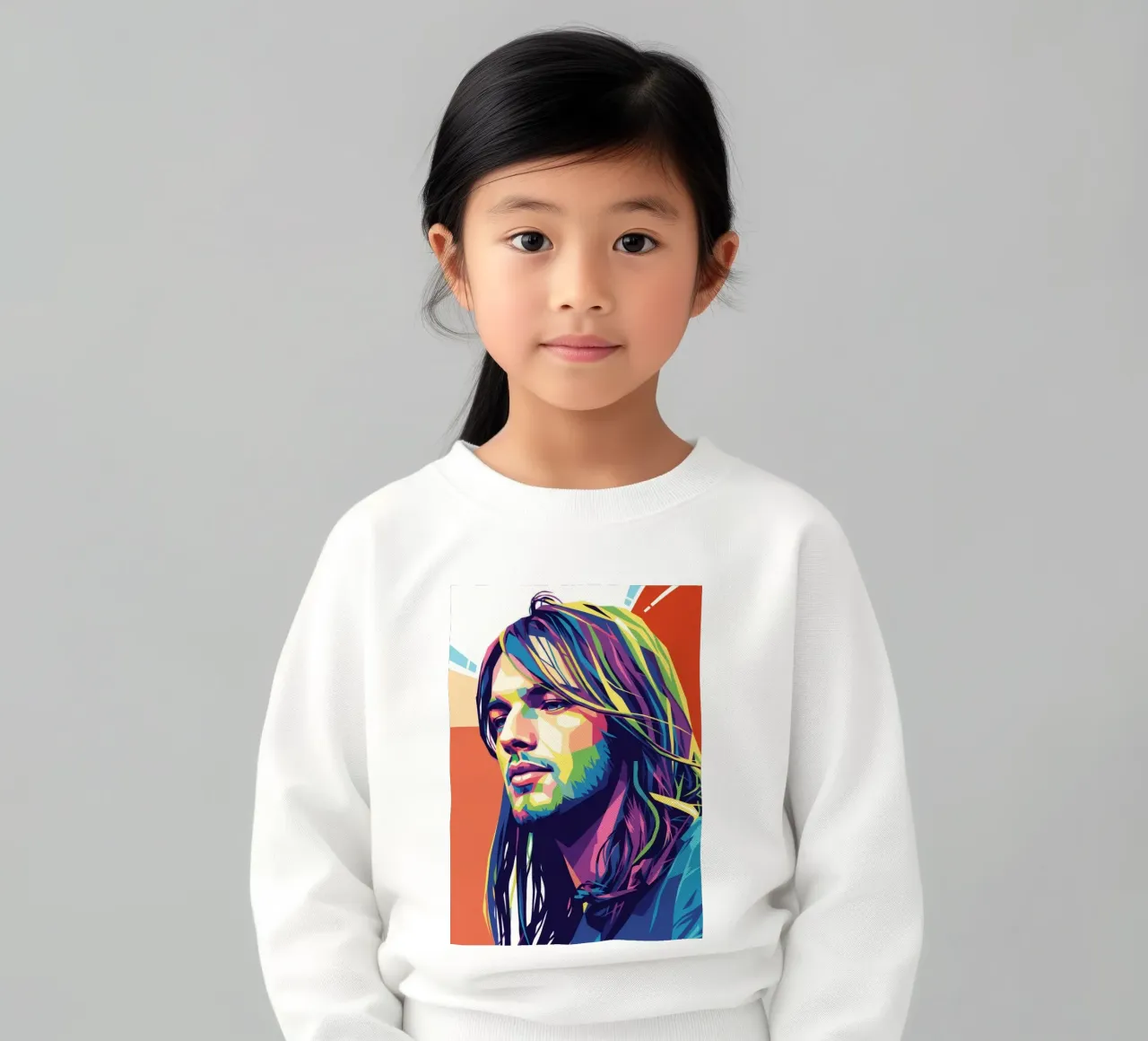 David Gilmour pop art colorata felpa bambino da Hantamrata