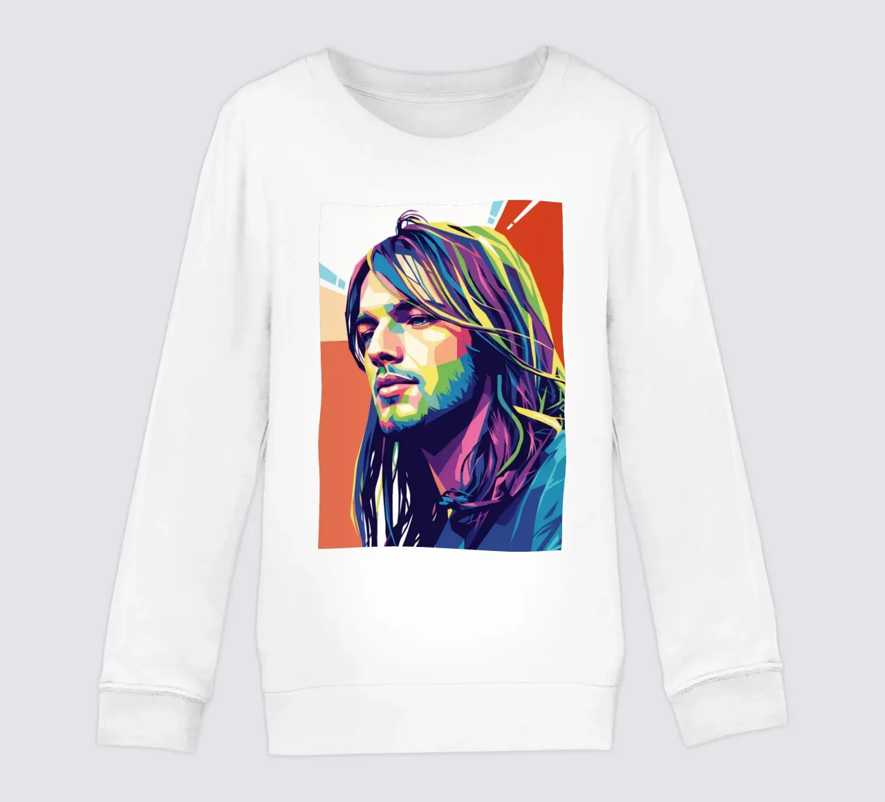 David Gilmour pop art colorata felpa bambino da Hantamrata