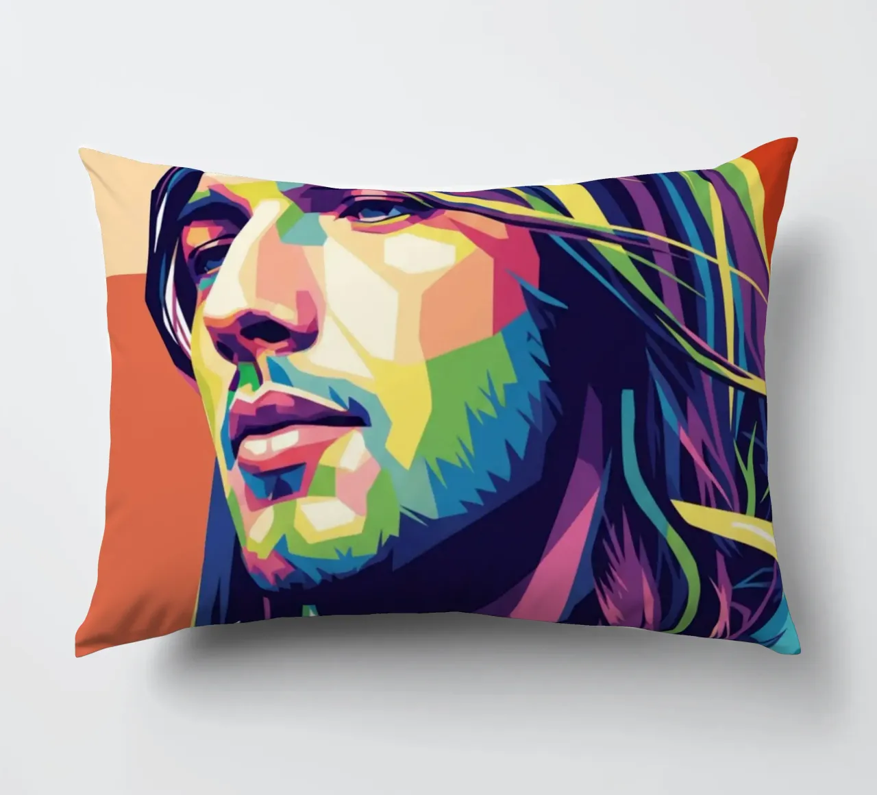 David Gilmour pop art colorata cuscino da Hantamrata