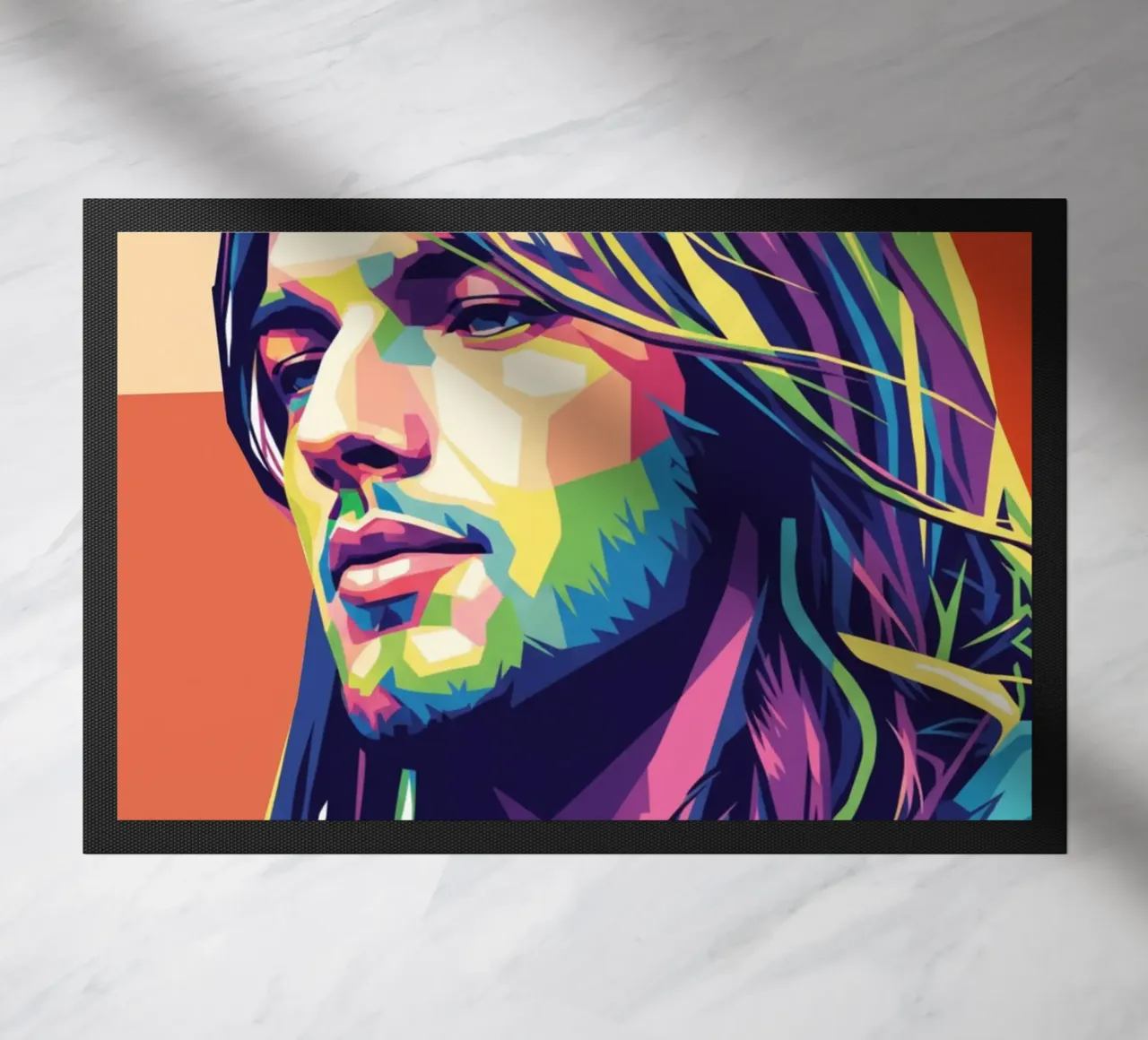 David Gilmour pop art colorata zerbino da Hantamrata