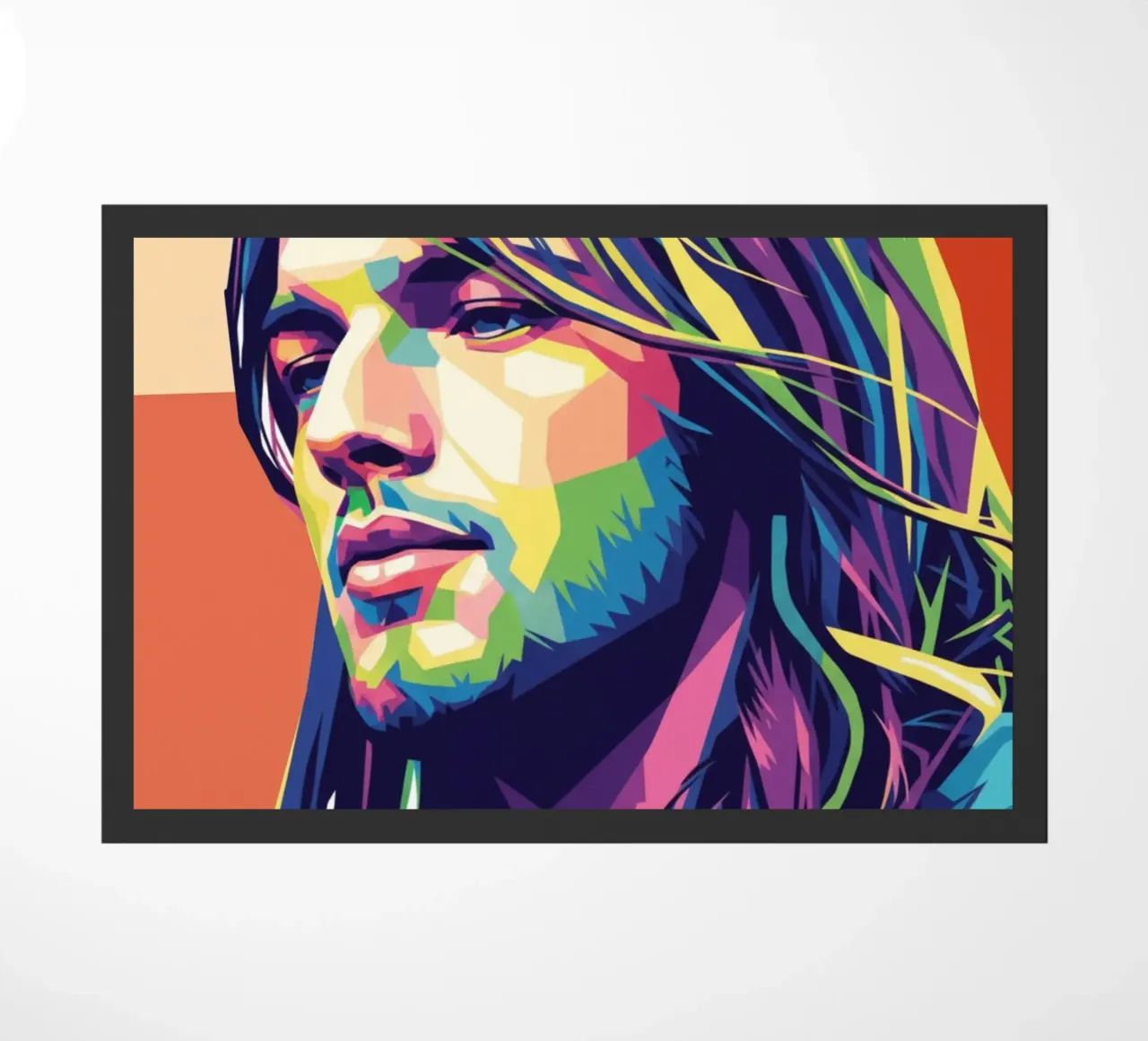 David Gilmour pop art colorata zerbino da Hantamrata