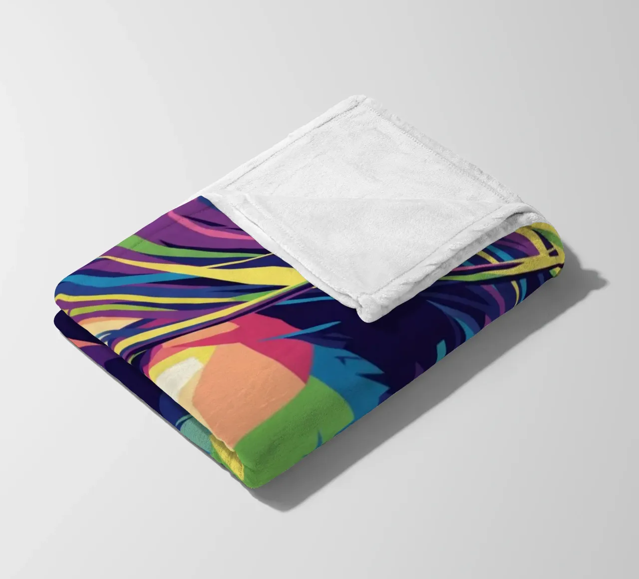 David Gilmour pop art colorata coperta in pile da Hantamrata