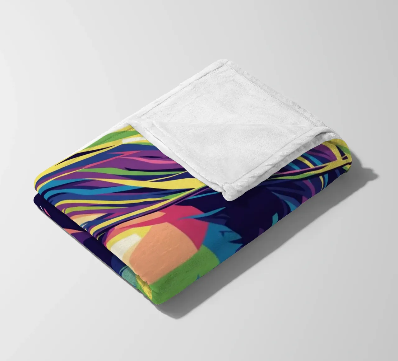 David Gilmour pop art colorata coperta in pile da Hantamrata