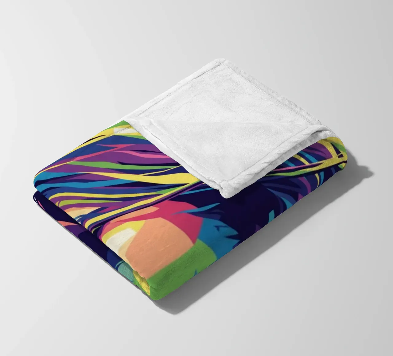 David Gilmour pop art colorata coperta in pile da Hantamrata