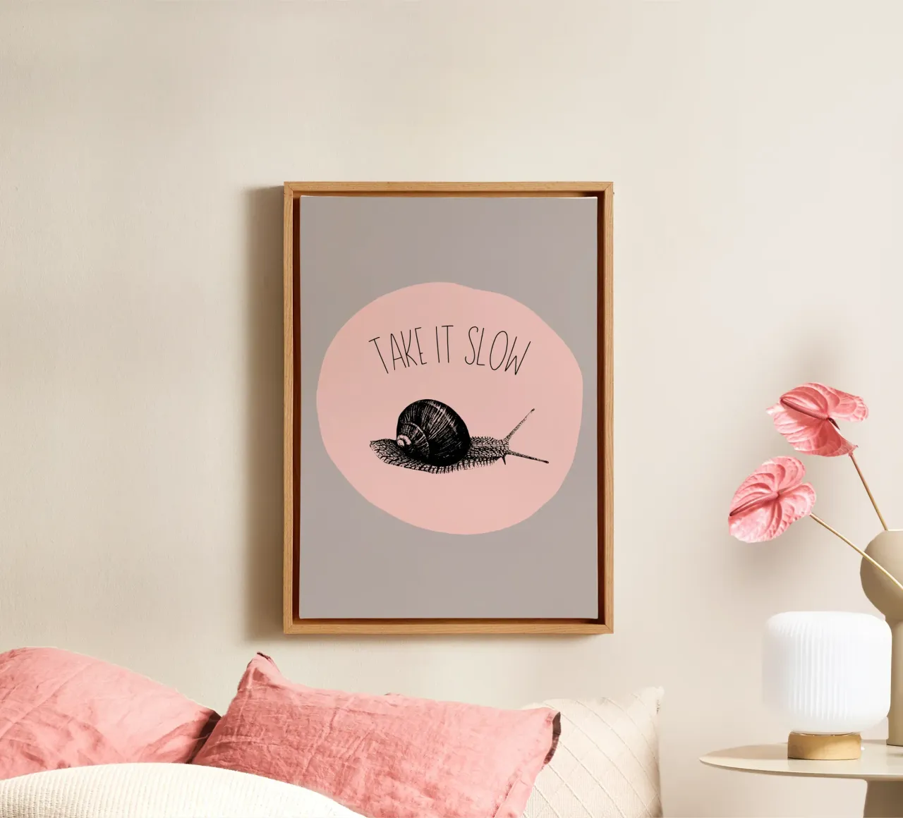 Take it slow 2 canvas van Jana Leonenkov Art