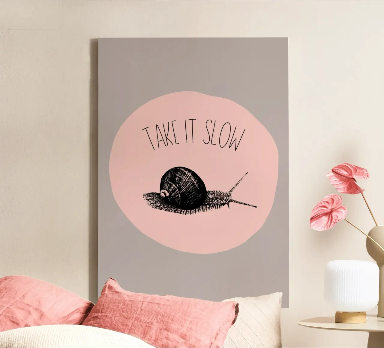 Take it slow 2 canvas van Jana Leonenkov Art