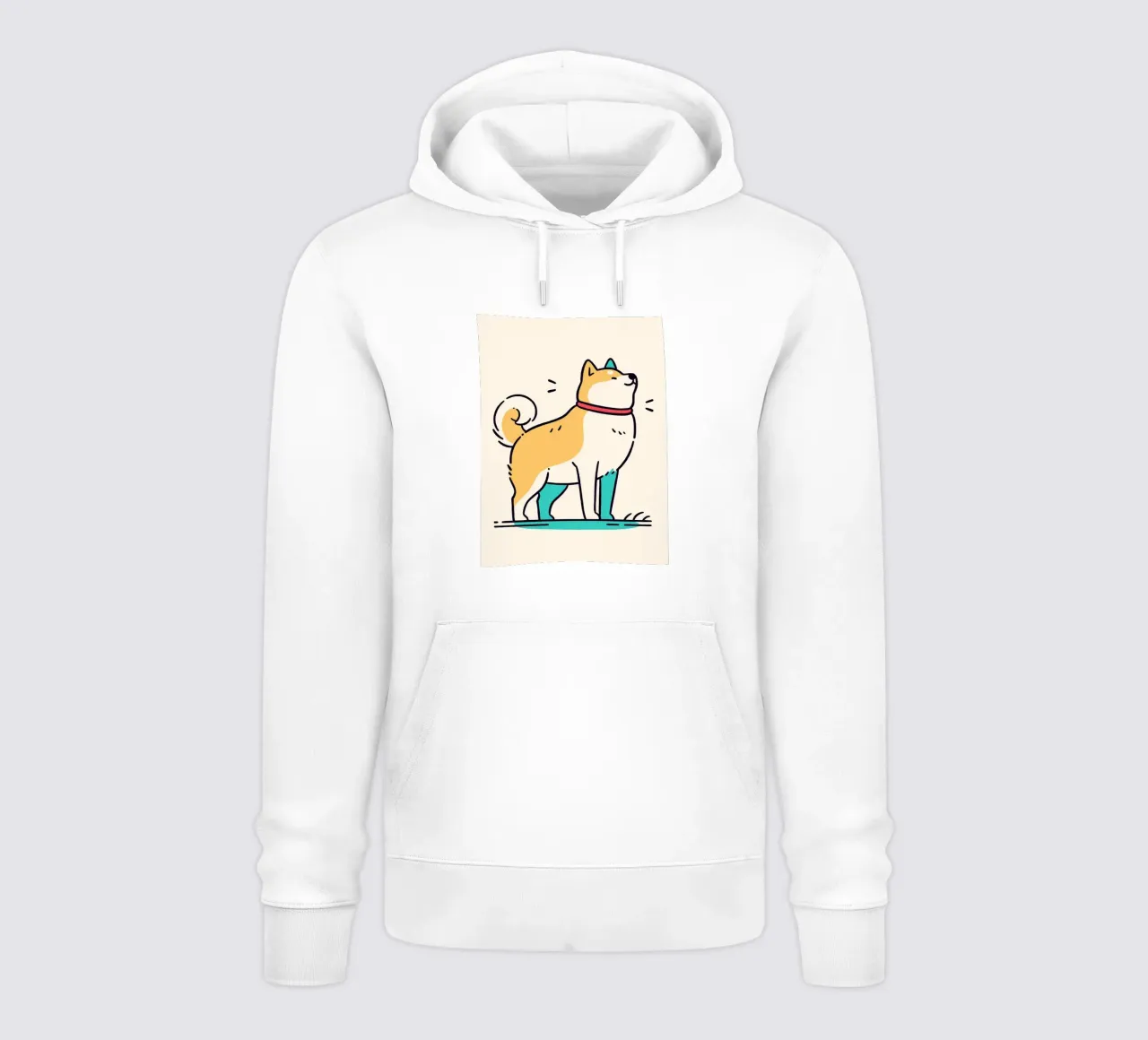 Shiba Inu felice felpa con cappuccio da JoyWalkerShop