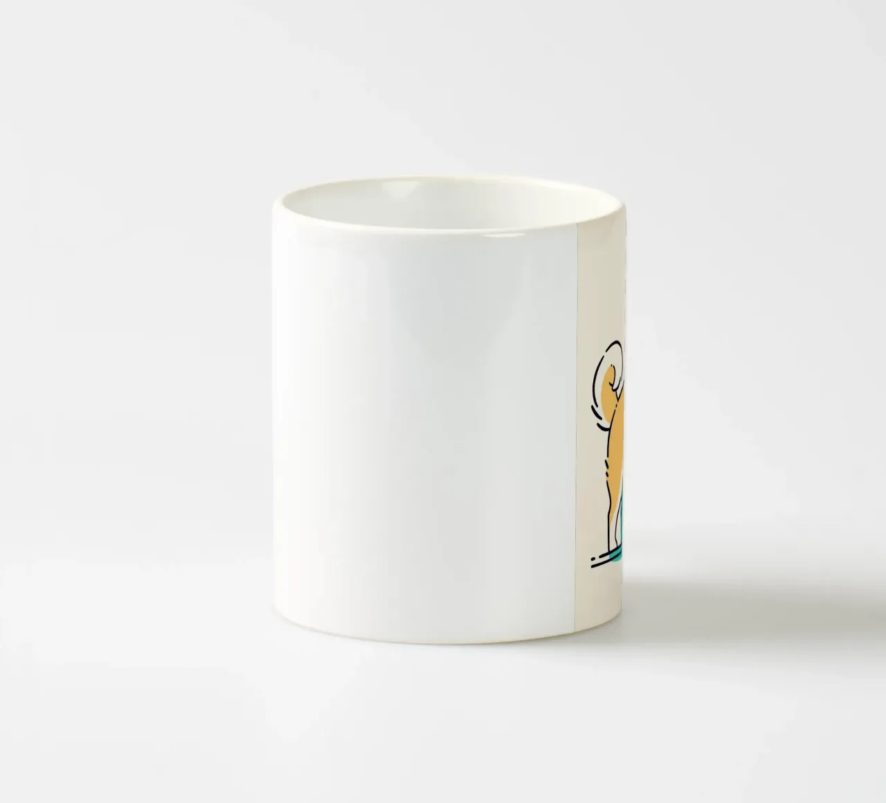Shiba Inu felice tazza in ceramica da JoyWalkerShop