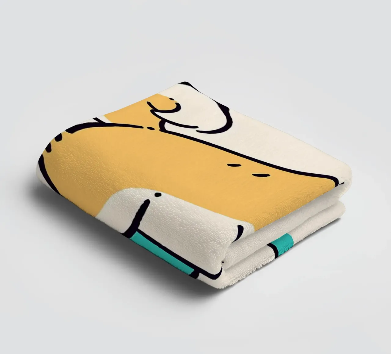 Shiba Inu felice asciugamano da bagno da JoyWalkerShop