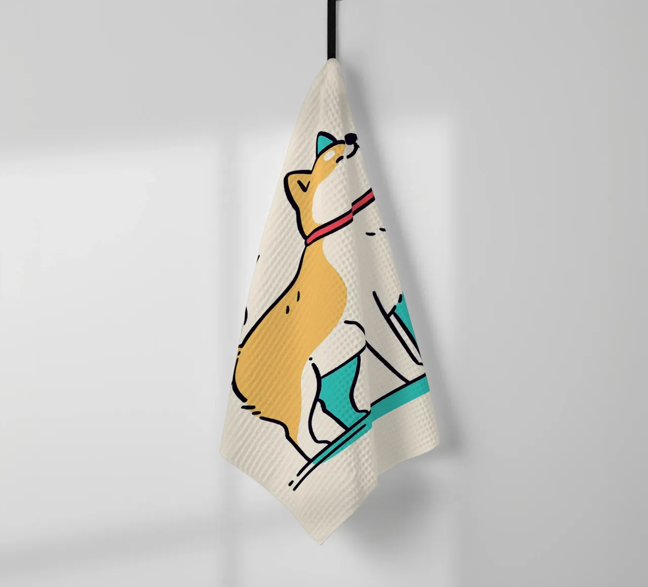 Shiba Inu felice canovaccio da cucina da JoyWalkerShop