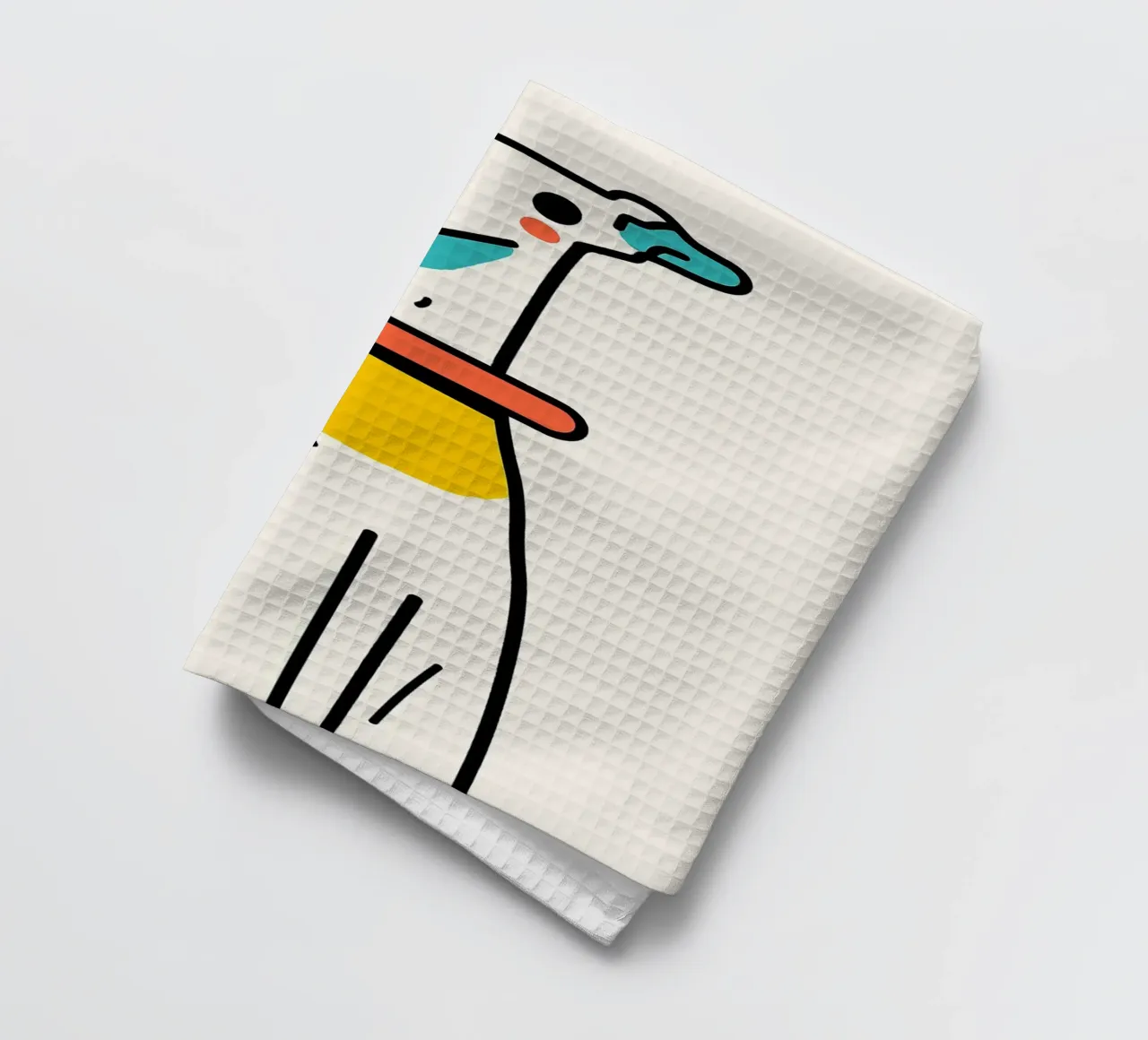 Illustration d'un chien mignon torchon de JoyWalkerShop