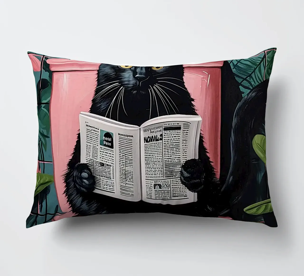 il gatto va in bagno cuscino da JoyWalkerShop