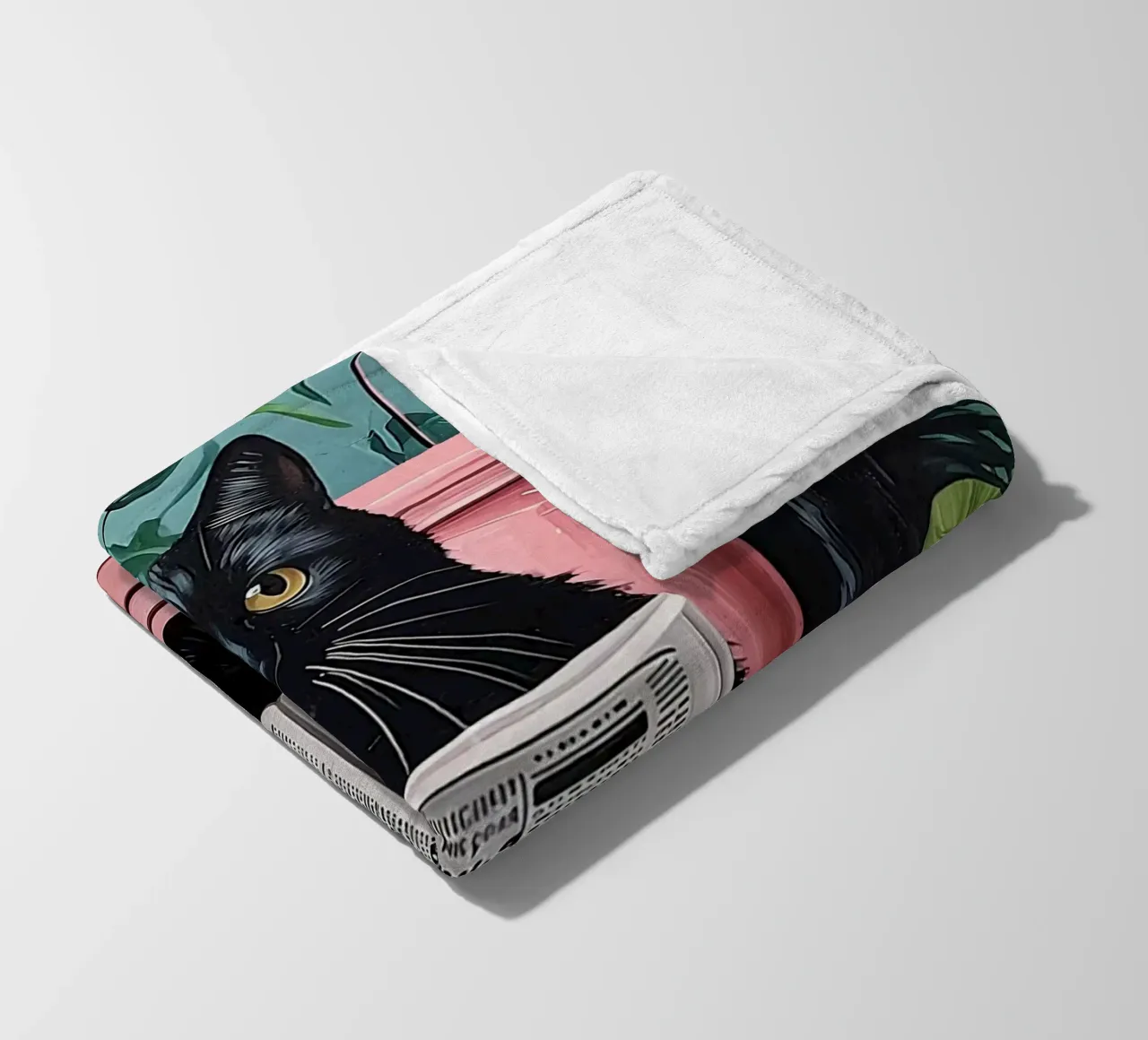il gatto va in bagno coperta in pile da JoyWalkerShop