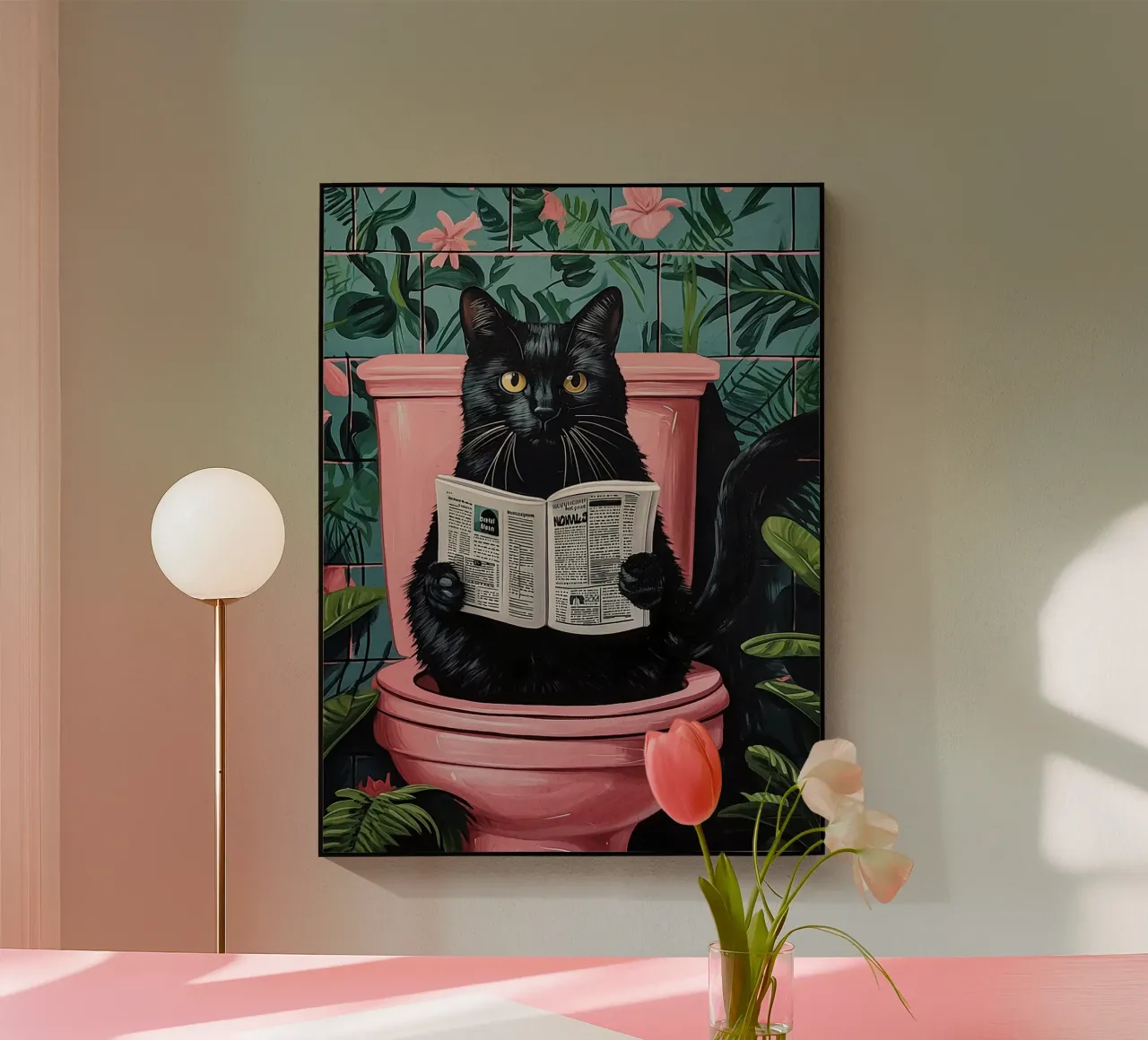 il gatto va in bagno plexiglass da JoyWalkerShop