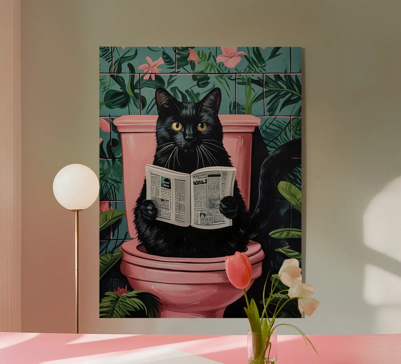 il gatto va in bagno plexiglass da JoyWalkerShop