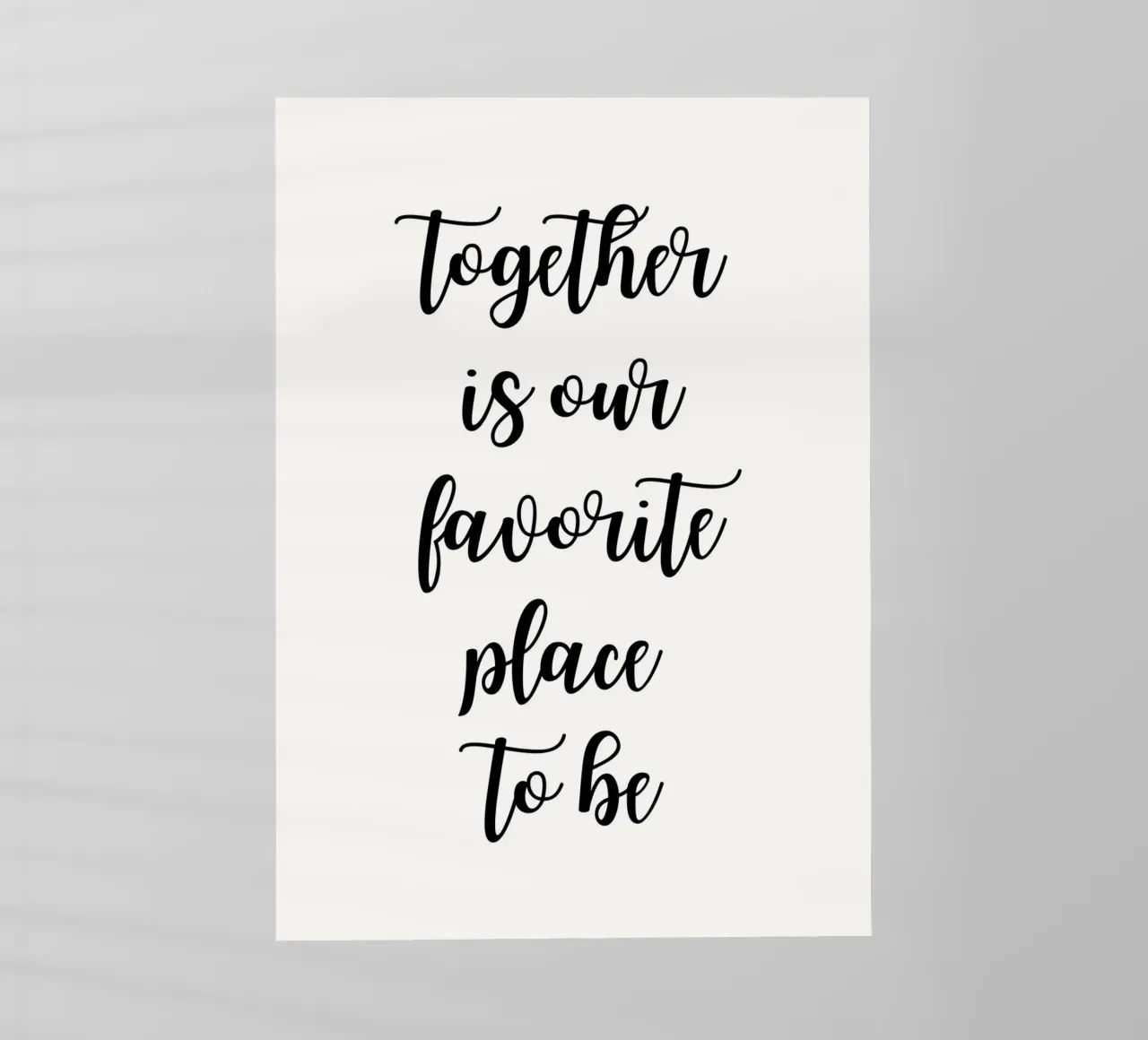 Together is our favorite place to be pellicola backlit da PinkCandyWalls