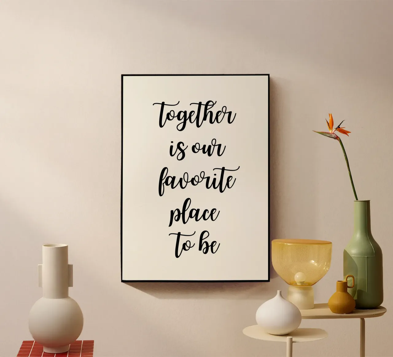 Together is our favorite place to be plexiglass da PinkCandyWalls