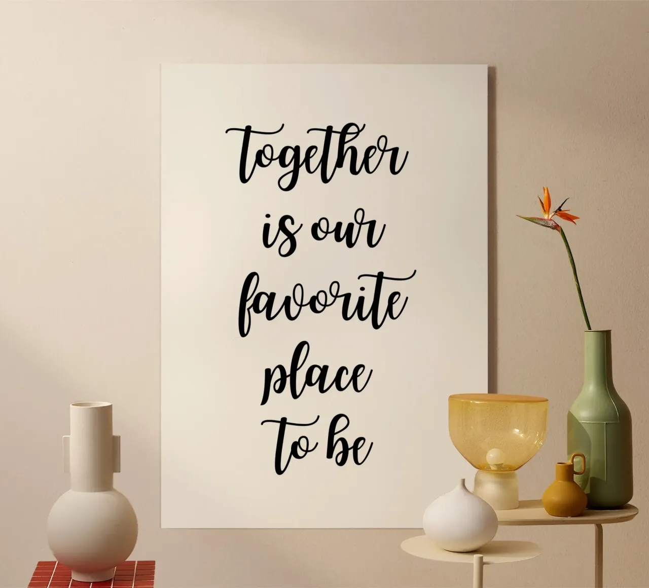 Together is our favorite place to be plexiglass da PinkCandyWalls