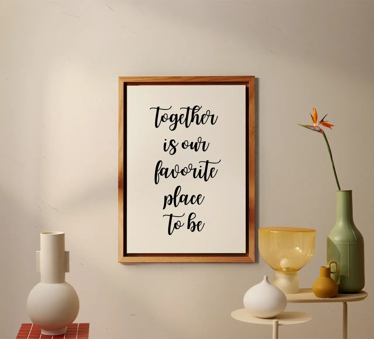 Together is our favorite place to be alluminio dibond da PinkCandyWalls