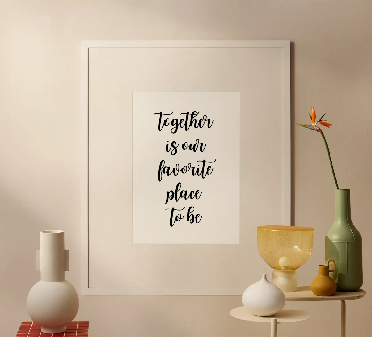 Together is our favorite place to be carta hahnemühle da PinkCandyWalls