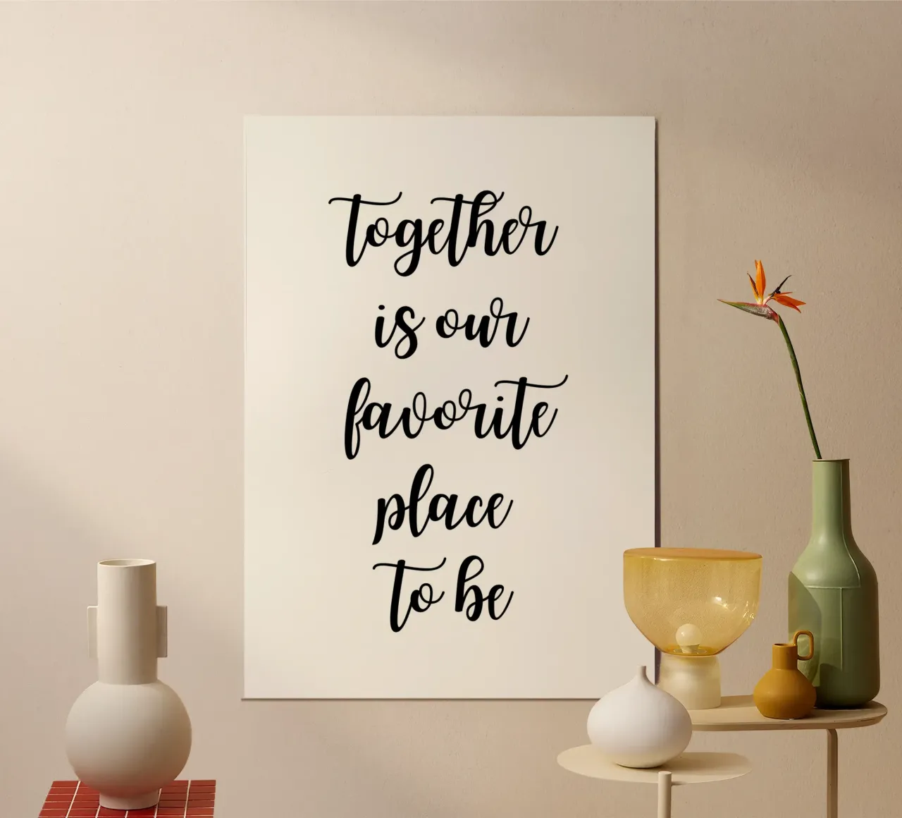 Together is our favorite place to be carta hahnemühle da PinkCandyWalls