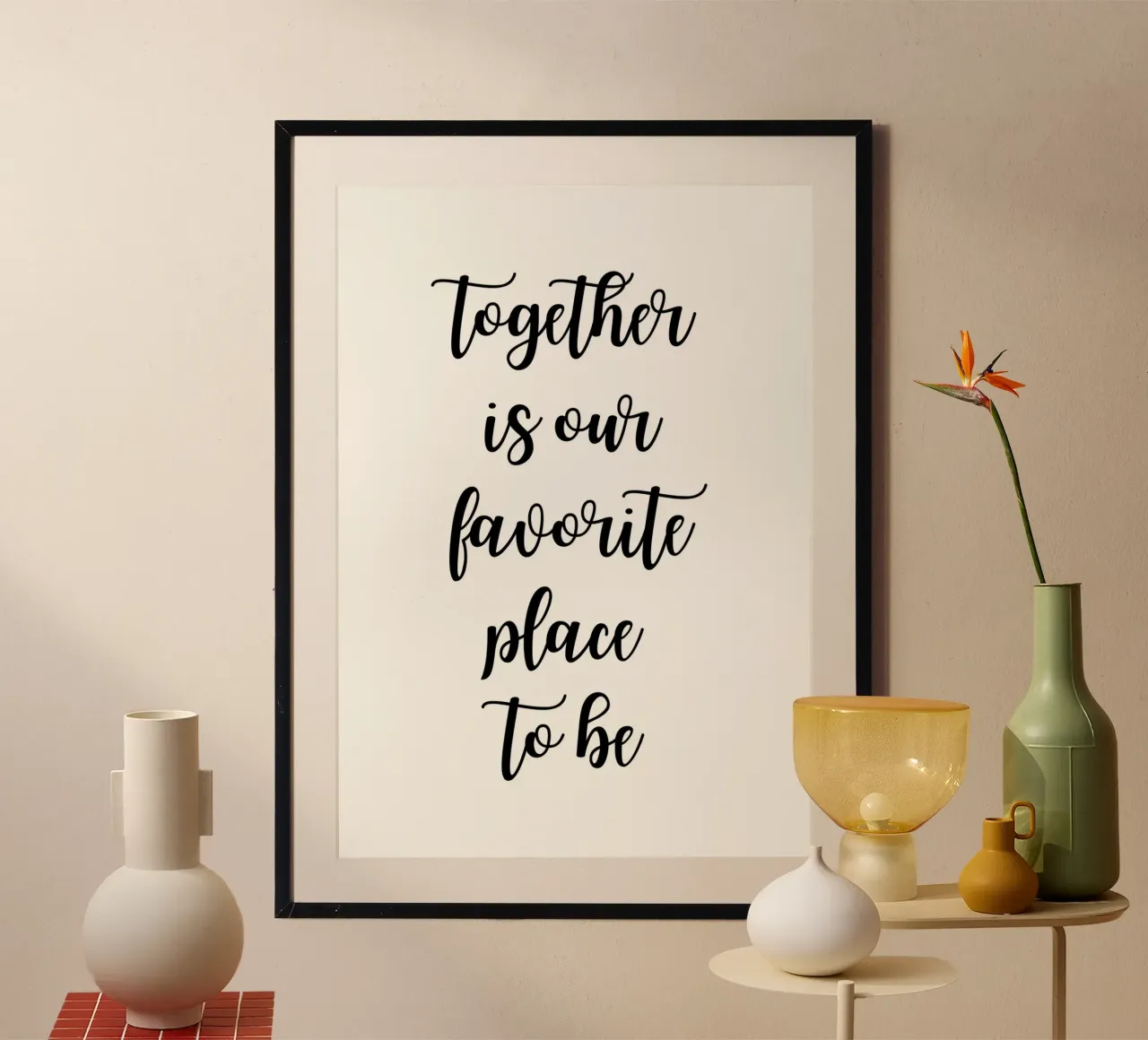 Together is our favorite place to be carta hahnemühle da PinkCandyWalls