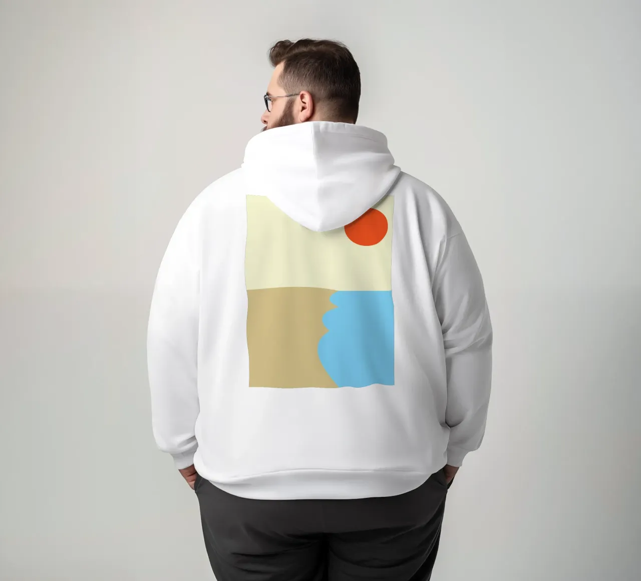 playa vector color sudadera con capucha de Plumpz