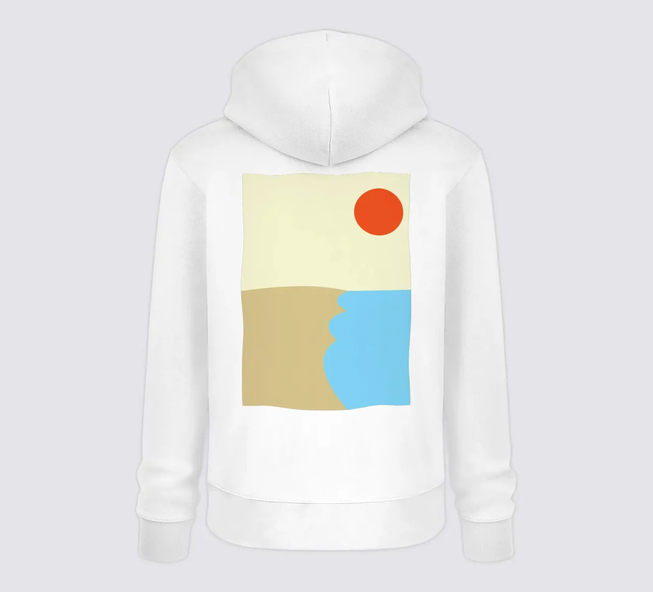 playa vector color sudadera con capucha de Plumpz