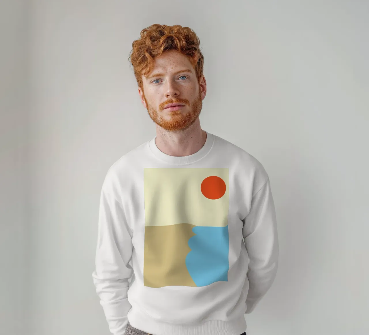 spiaggia colore vettoriale felpa da Plumpz