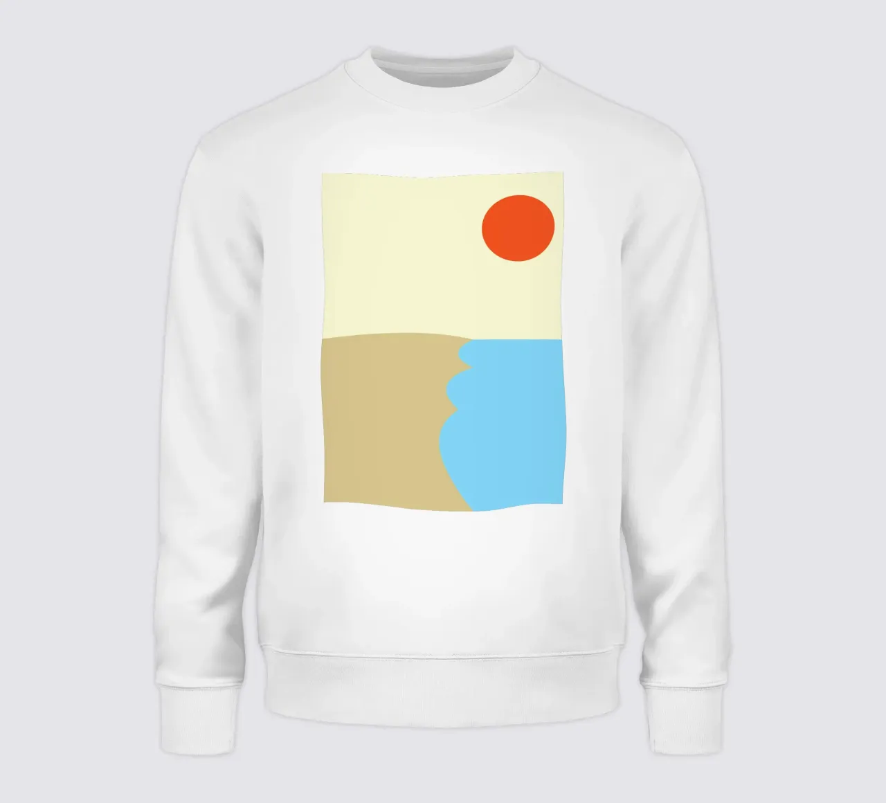 spiaggia colore vettoriale felpa da Plumpz