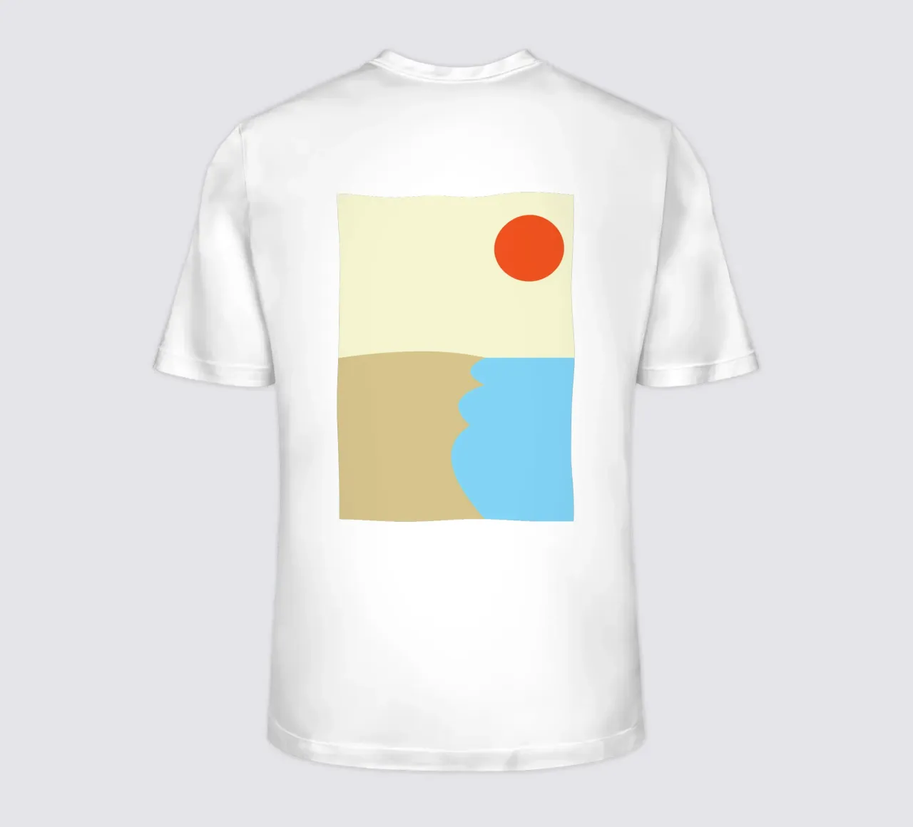 spiaggia colore vettoriale t-shirt da Plumpz