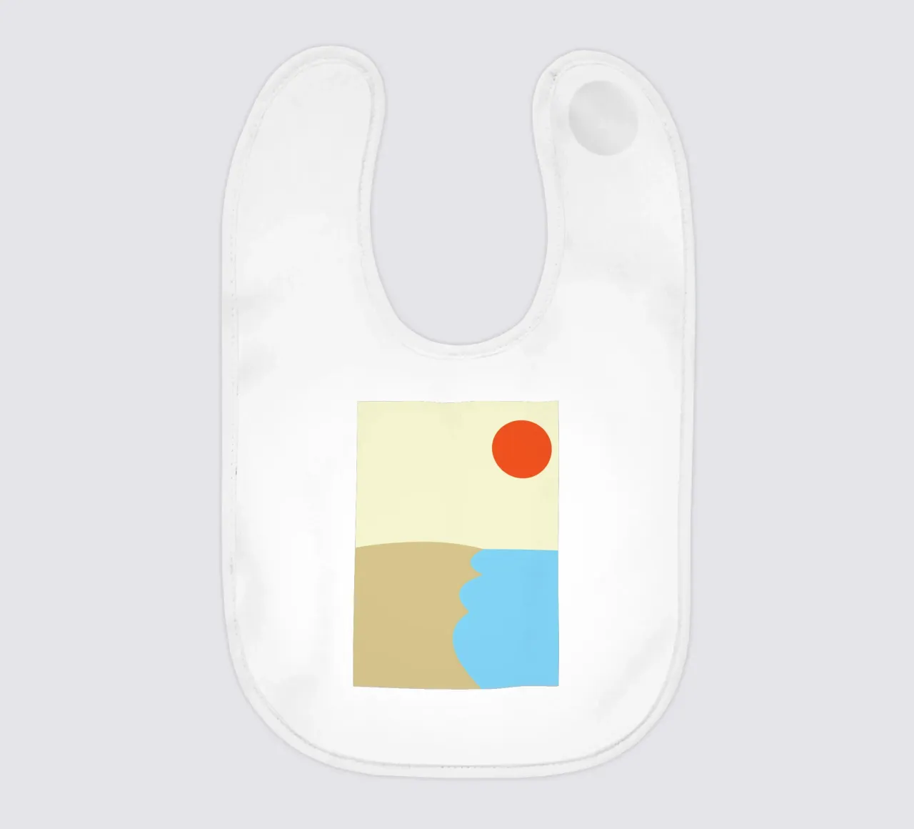 spiaggia colore vettoriale bavaglino da Plumpz