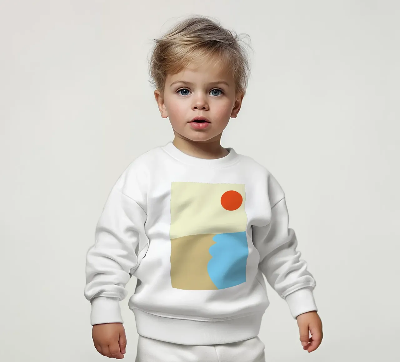 playa vector color sudadera de bebé de Plumpz