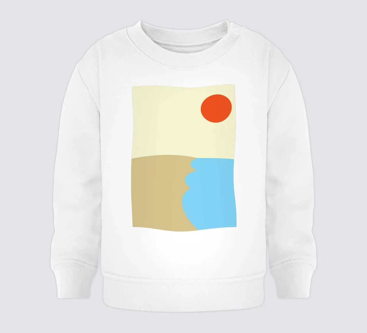 playa vector color sudadera de bebé de Plumpz
