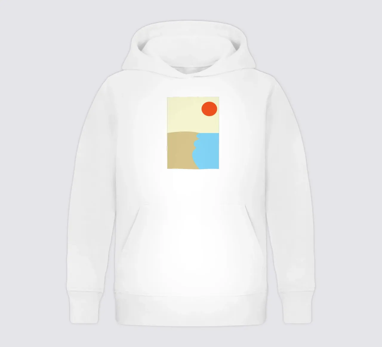 spiaggia colore vettoriale felpa bambino con cappuccio da Plumpz