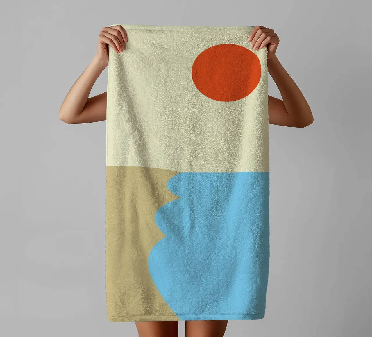 spiaggia colore vettoriale asciugamano da bagno da Plumpz