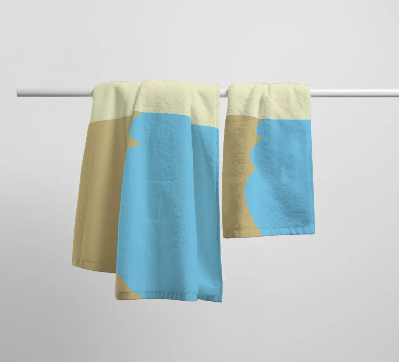 spiaggia colore vettoriale asciugamano da bagno da Plumpz