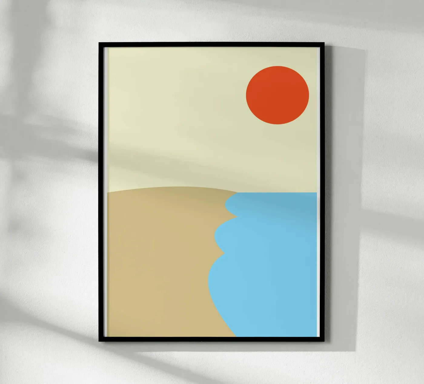 strand vector kleur poster van Plumpz