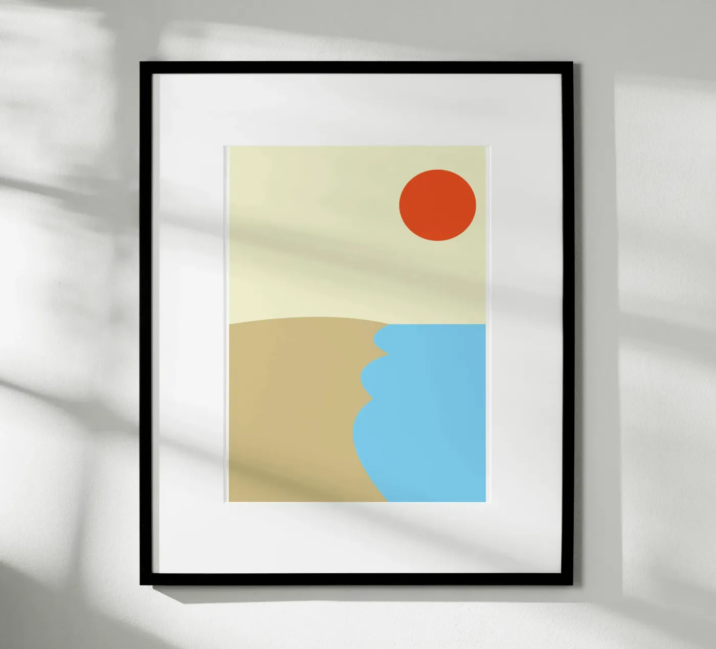 strand vector kleur poster van Plumpz