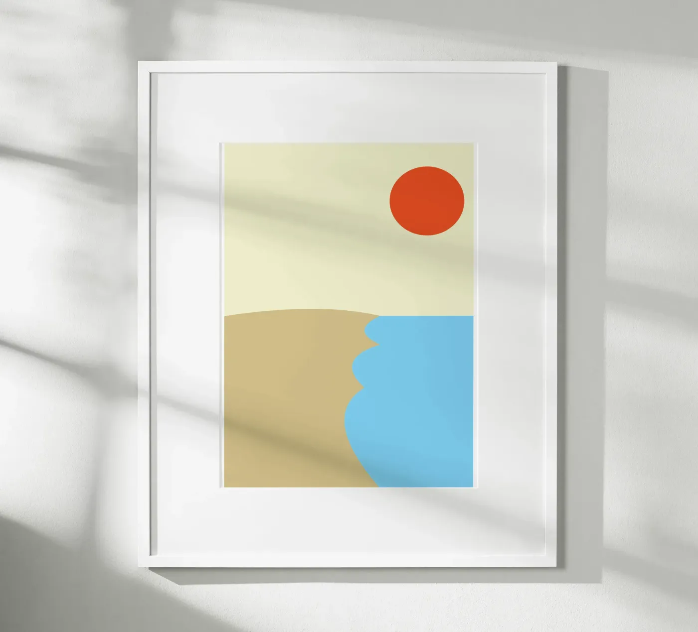 strand vector kleur poster van Plumpz